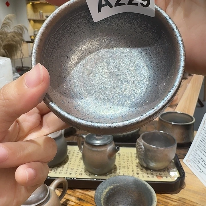 桂***发坭兴陶柴烧全手工原矿泥料杯