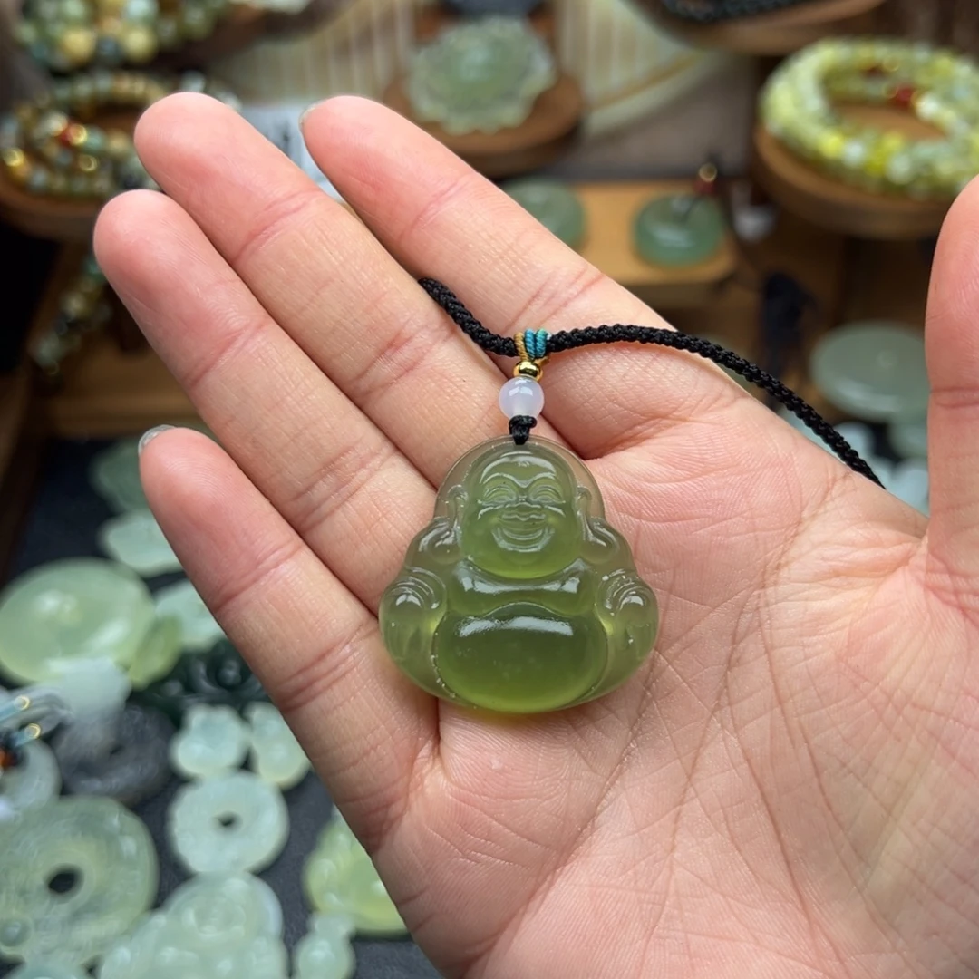 蛇纹石玉合金颈饰福利佛公