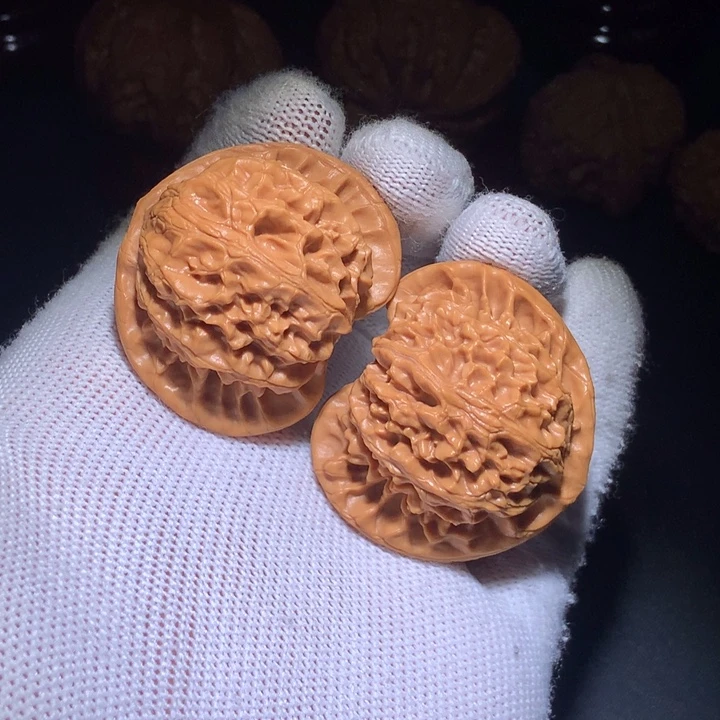 把件文玩核桃A5桃心宫灯狮子头