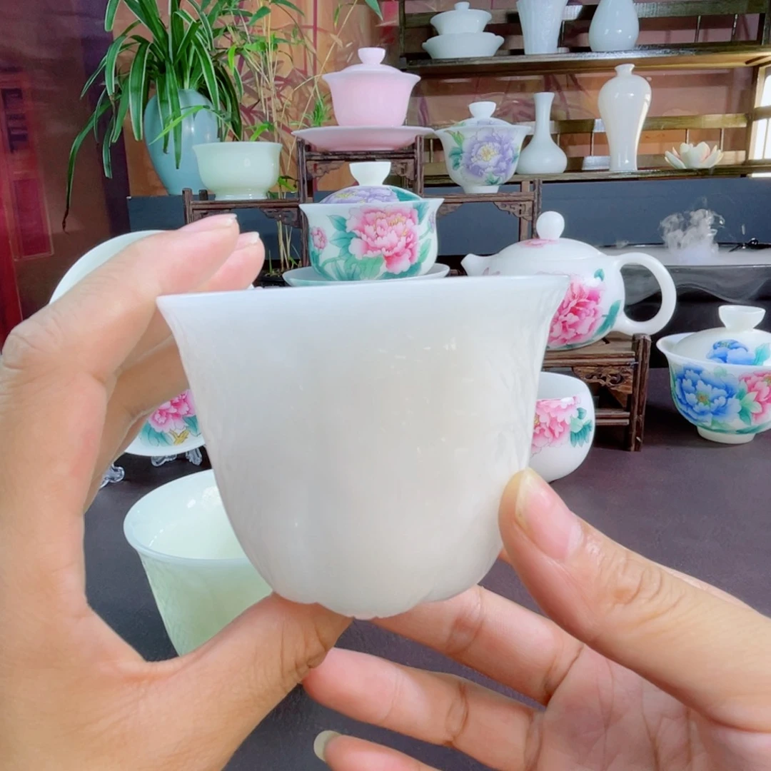 冰晶璞玉素烧白菜杯