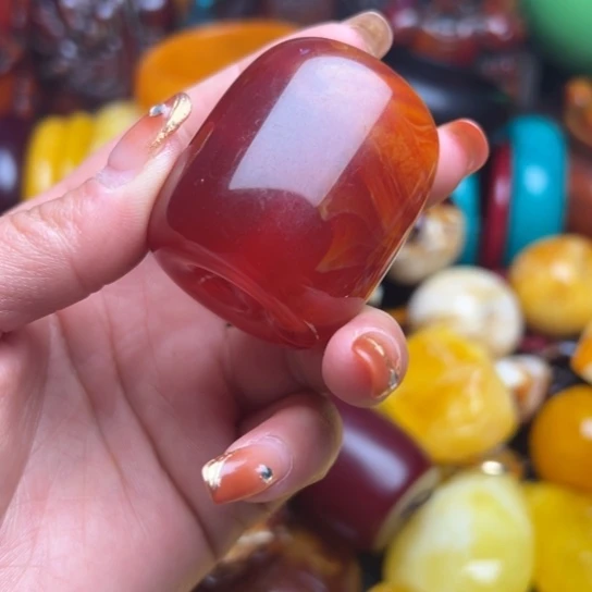 琥珀手串未镶嵌蜜蜡