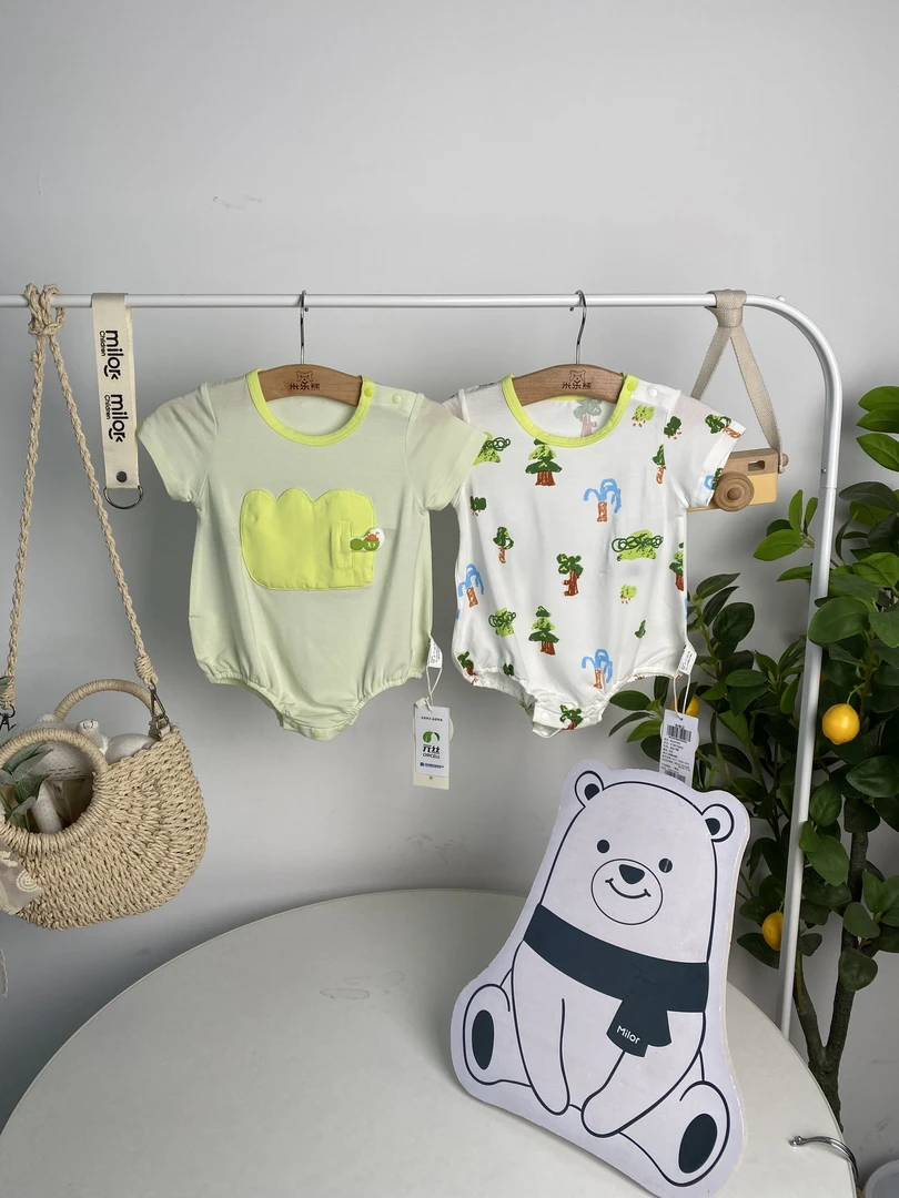 【2487】 米乐熊 元气肩开包屁衣