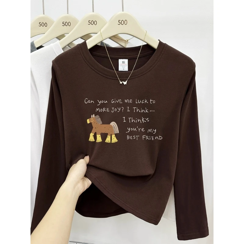 胖mm大码正肩长袖t恤女秋冬季内搭打底衫显瘦时尚洋气设计感上衣