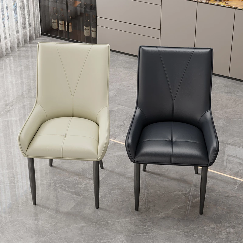 家用餐椅北欧现代简约意式轻奢极简风办公学习椅化妆洽谈靠背凳子