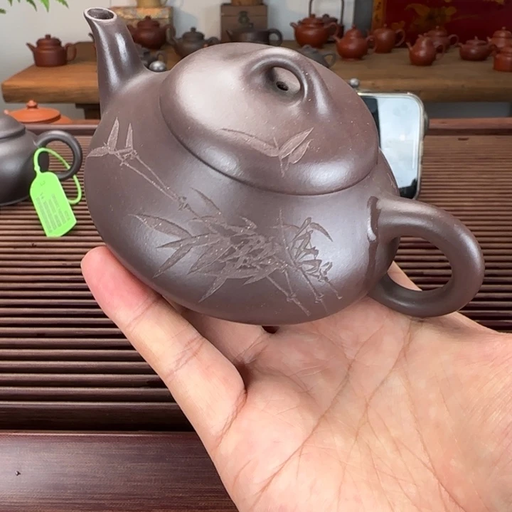 若***尘茶壶紫砂宜兴紫砂微瑕
