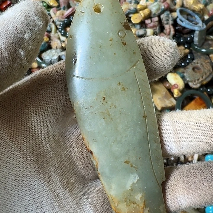 和田玉未镶嵌挂件