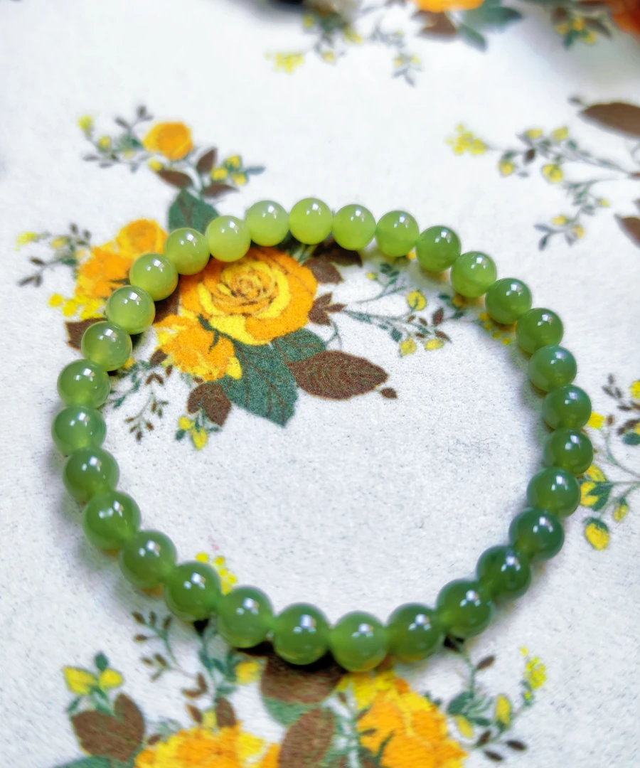 纯天然玉玉手串清新白搭