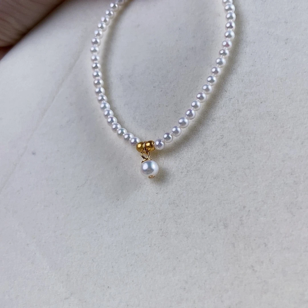 淡水珍珠手绳银S925镶嵌