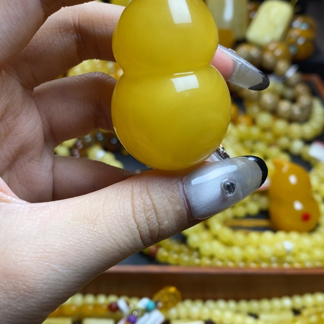 清***水琥珀未镶嵌裸石蜜蜡