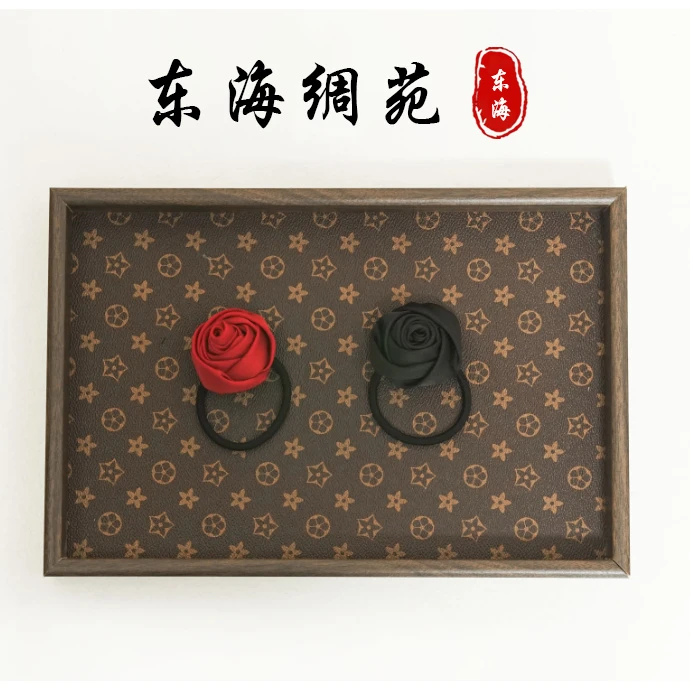 【东海绸苑】新中式玫瑰发圈