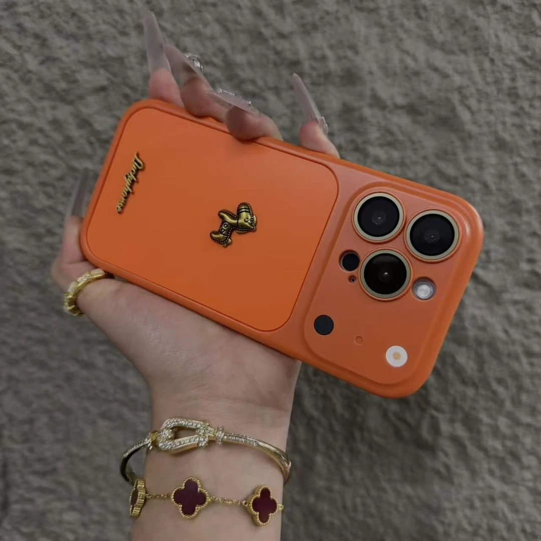 立体烫金小马秒变二合一适用于苹果17promax手机壳iPhone16马年新