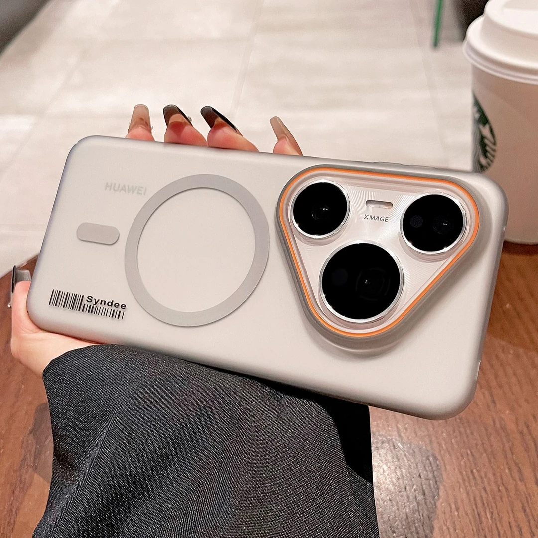 ins柔砂肤感磁吸适用华为pura80手机壳新款超薄p80pro+防摔pura70