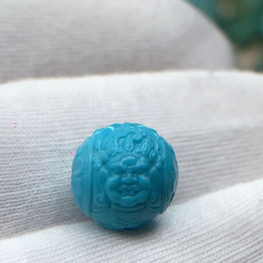 绿松石未镶嵌颈饰直径卡10.7