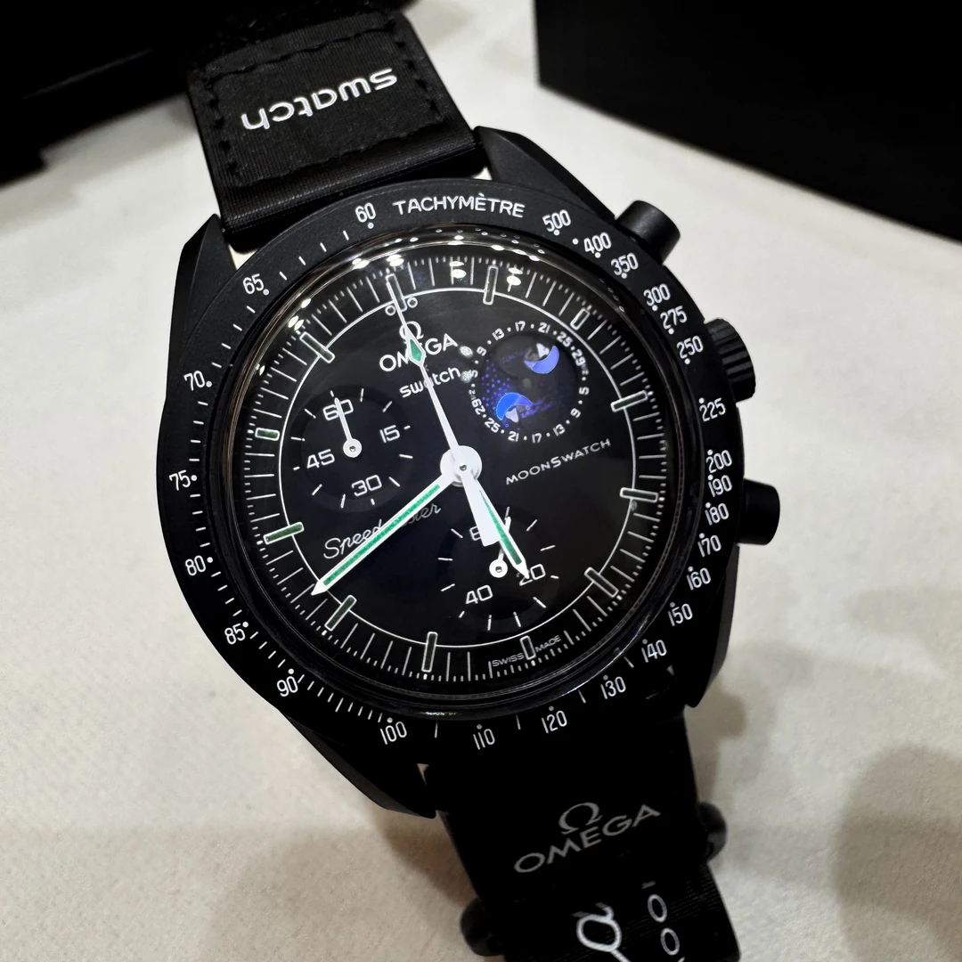 未使用 Omega/欧米茄 斯沃琪联名黑史努比/表径42mm/SO33B700/