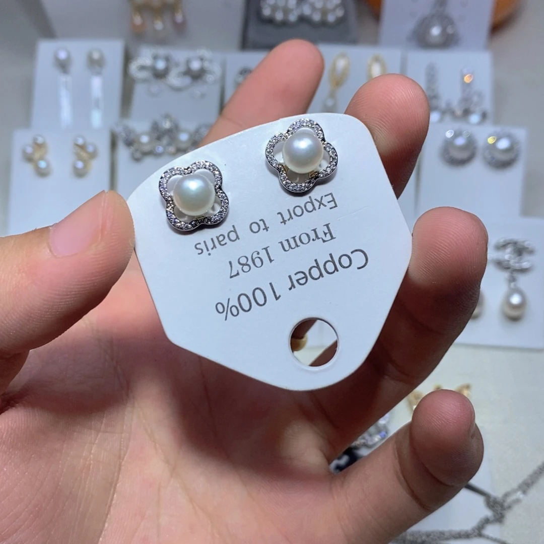 未镶嵌淡水珍珠耳饰