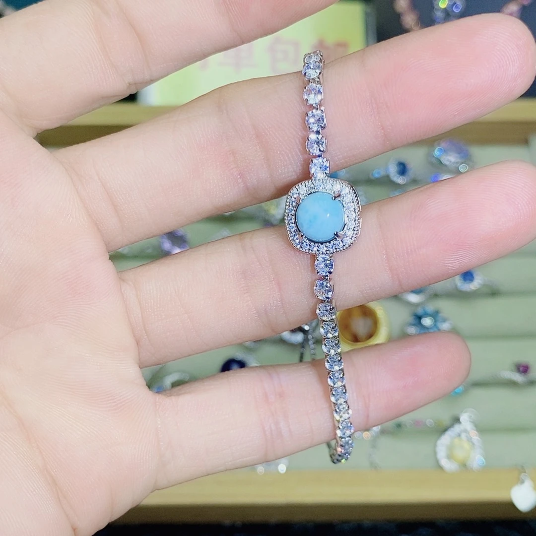 针钠钙石（海纹石）未镶嵌手链