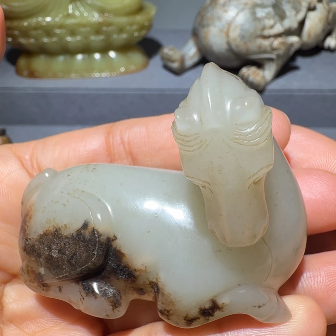 你***吧和田玉未镶嵌挂件