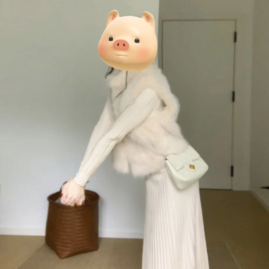 法式高级感长袖针织连衣裙子女秋冬季2025新款小个子气质长裙套装