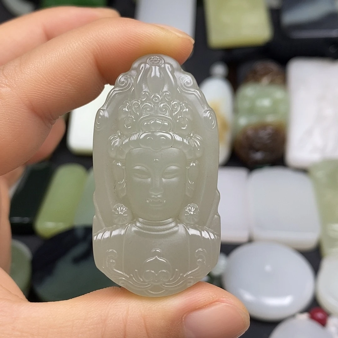 和田玉未镶嵌颈饰