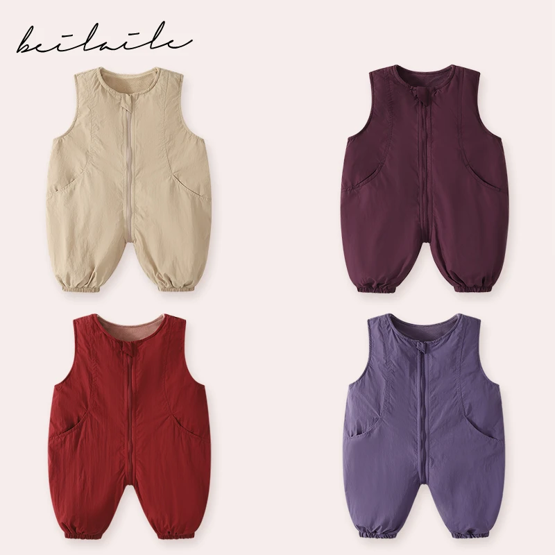 【冲锋衣加绒三防背带 小乐妈咪】卡通背带婴儿童小童女童衣服G19