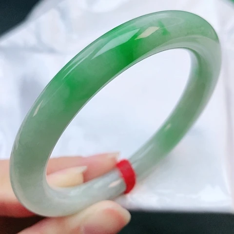 未镶嵌手镯翡翠54圆条881594