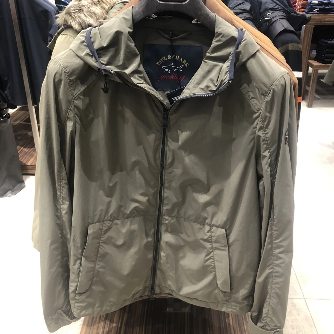 意鲨 不可退换 男士连帽拉链休闲外套