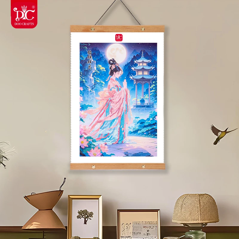 DC/蒂彩【四大美女】钻石画手工DIY女神装饰画礼物客厅摆台挂轴摆件
