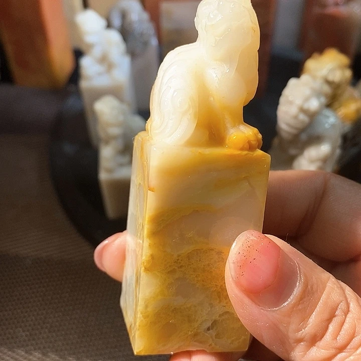 巴林石印石丒*巴林石雕刻工艺品