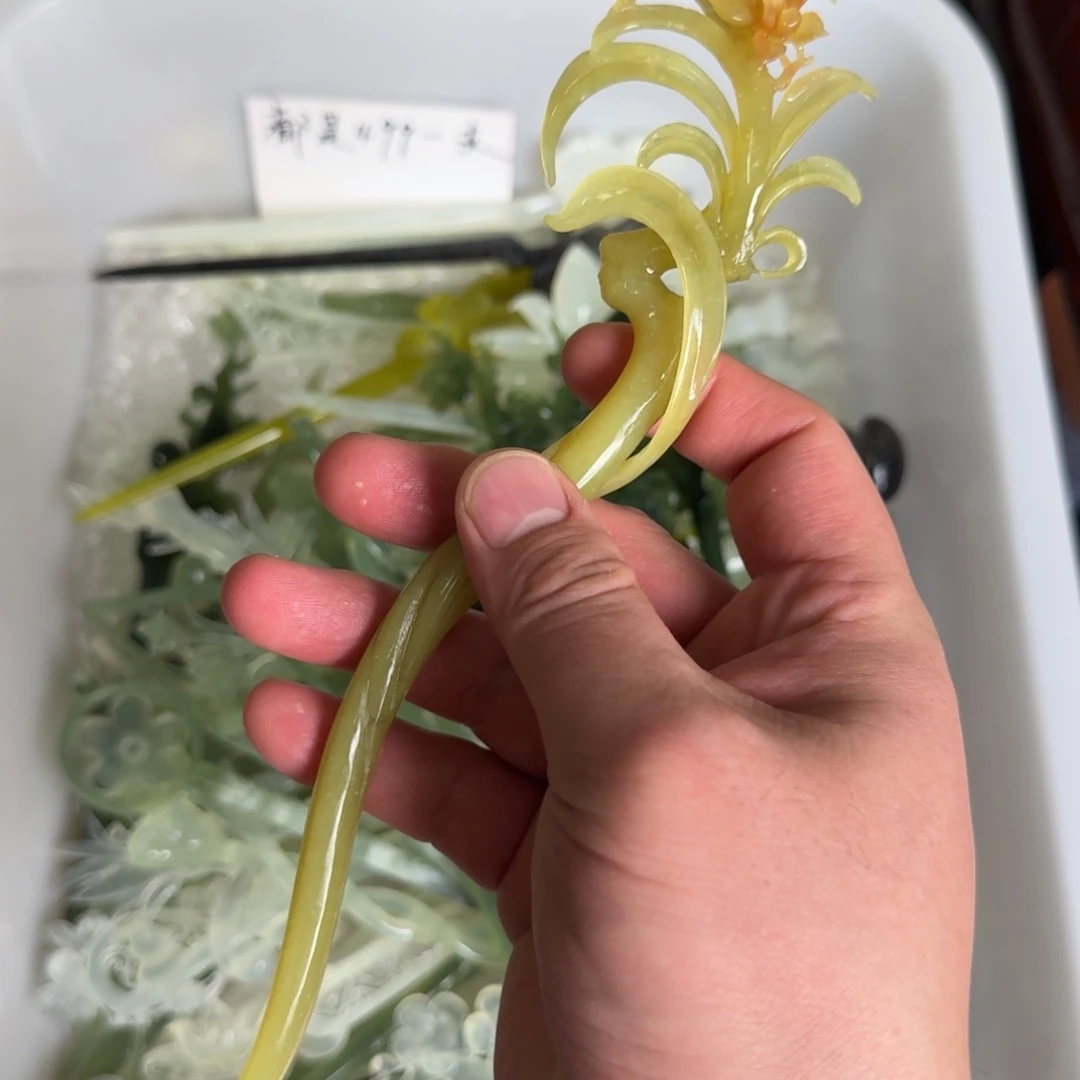 岫玉发饰未镶嵌天***3