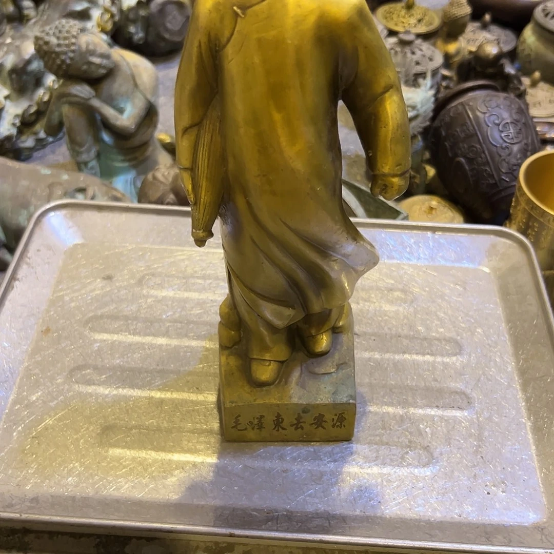 武***家黄铜摆件，文房摆件工艺品