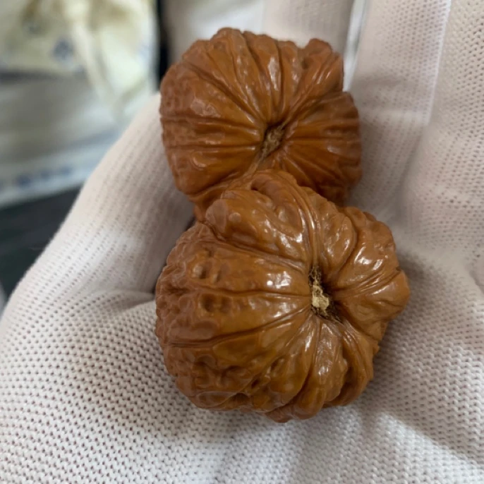 核桃把件 南瓜核桃 精配对 同尺寸