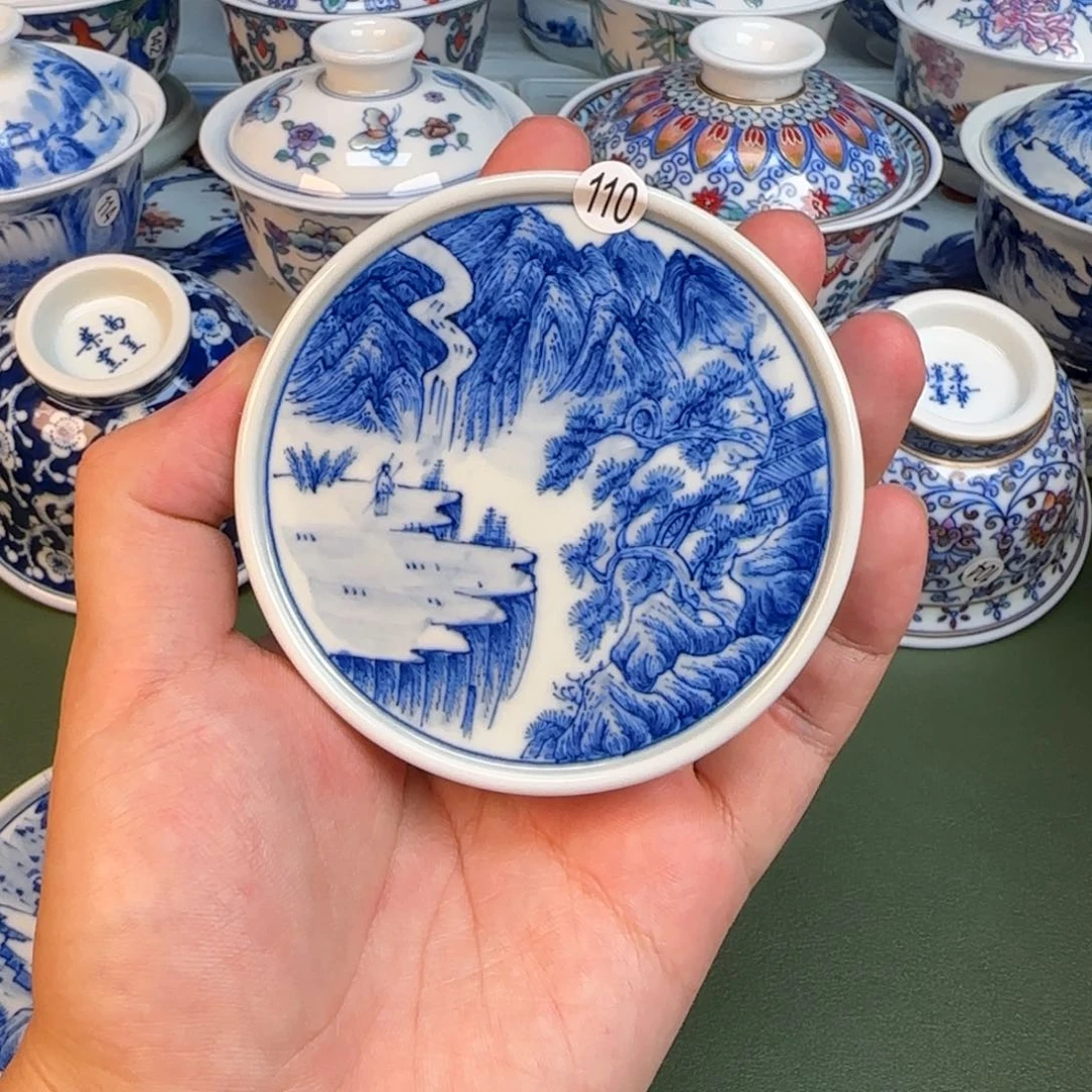 彦祖纯手工手绘茶具110