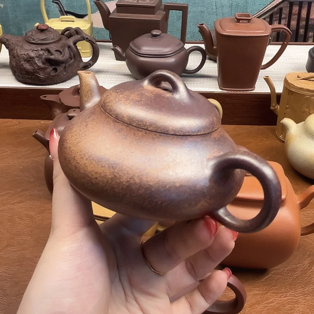 茶壶紫砂紫砂雕宠小器高品