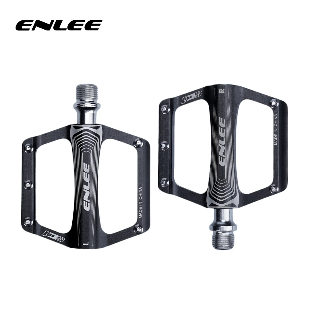 enlee公路车平踏山地车铝合金宽面培林折叠车脚踏自行车脚踏配件