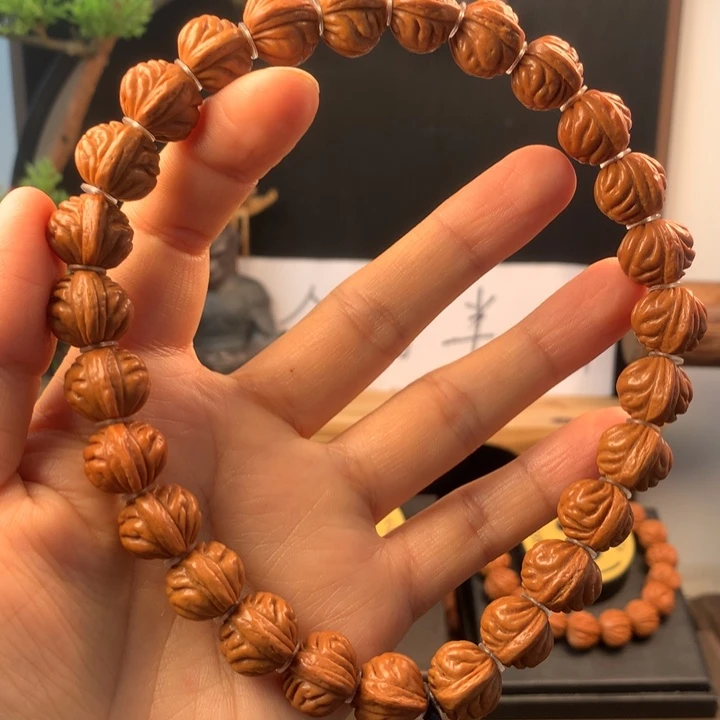 文玩核桃吊坠14金蟾手持