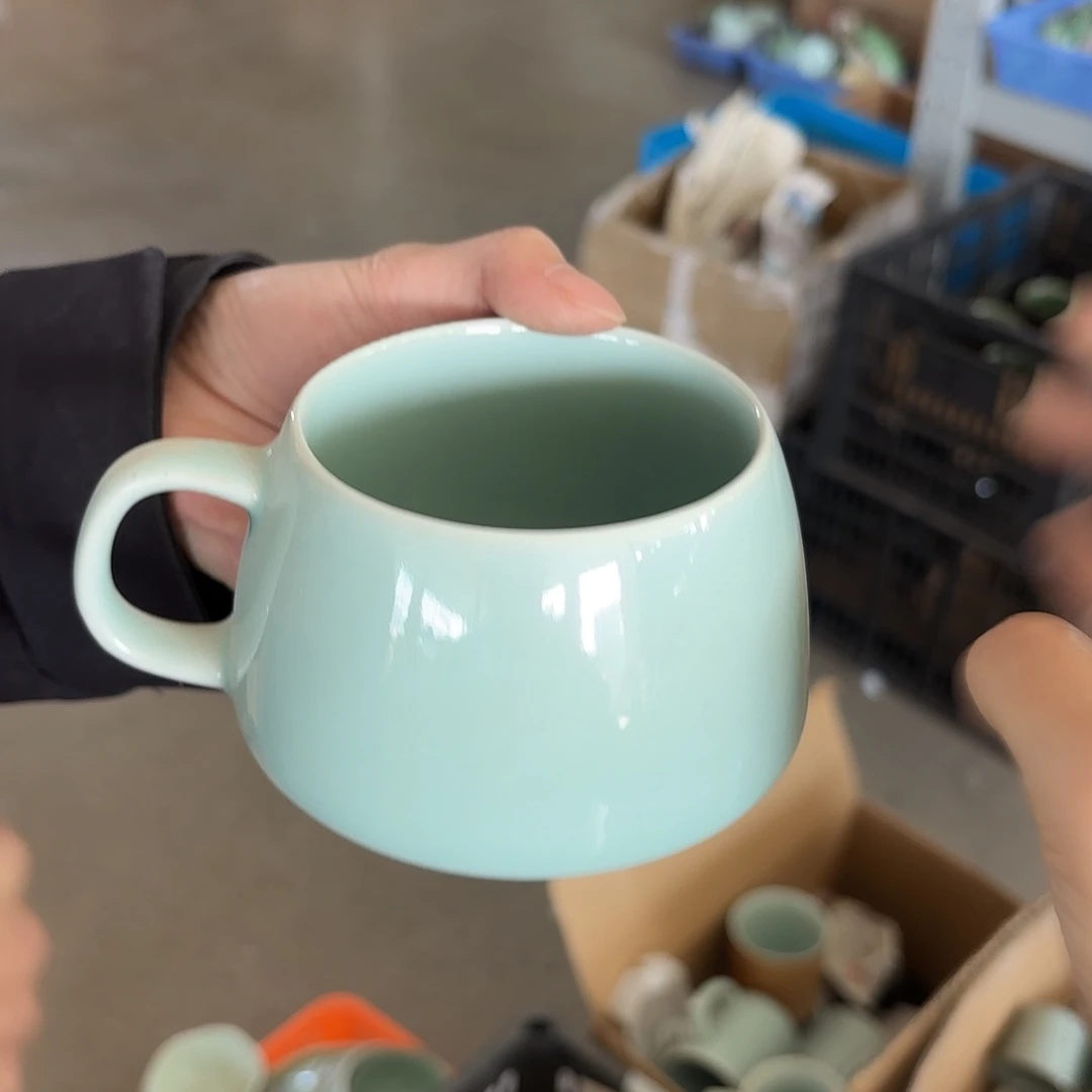 龙泉云间青瓷小米茶器