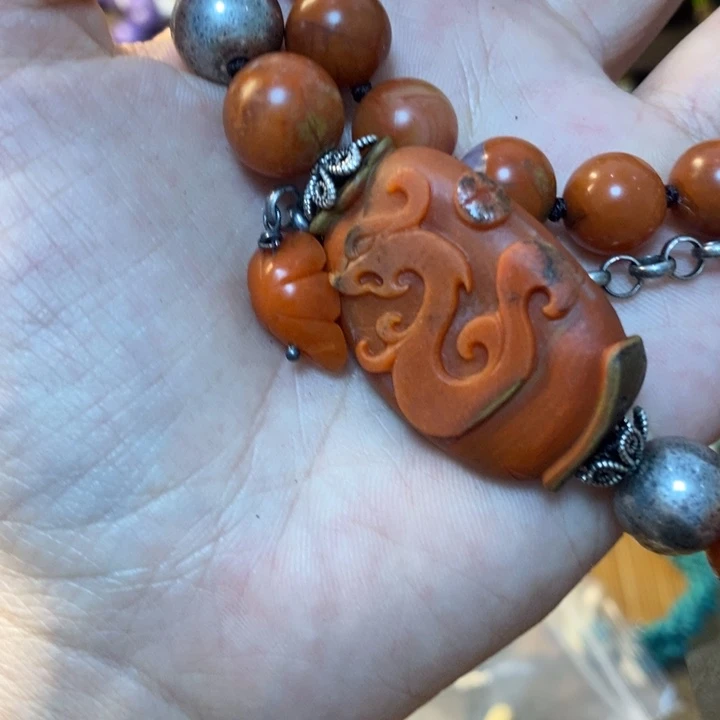 H***贝手链合金南红玛瑙