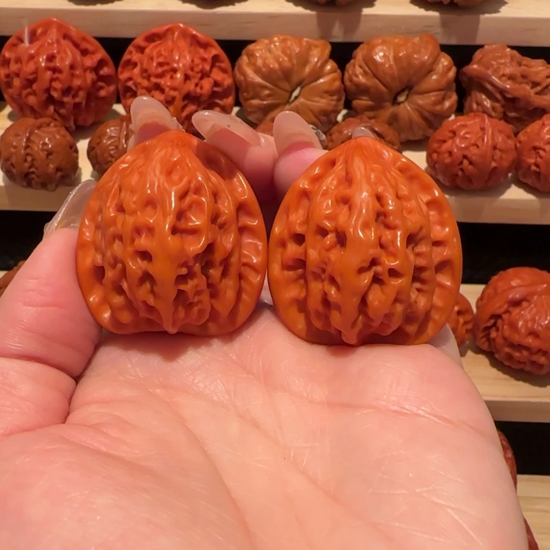 文玩核桃吊坠玉化秦闷34精品2724