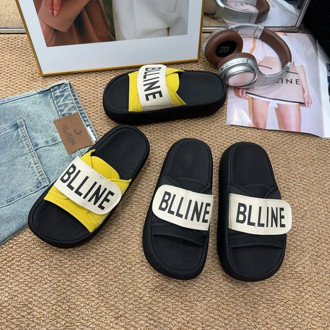 9139 夏季新品女厚底魔术贴拖鞋时尚增高字母网红同款凉拖潮