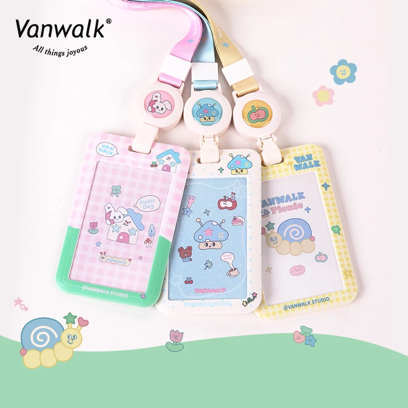 VANWALK野餐系列 品牌原创行李箱卡套校园饭卡创意礼物保护套挂件