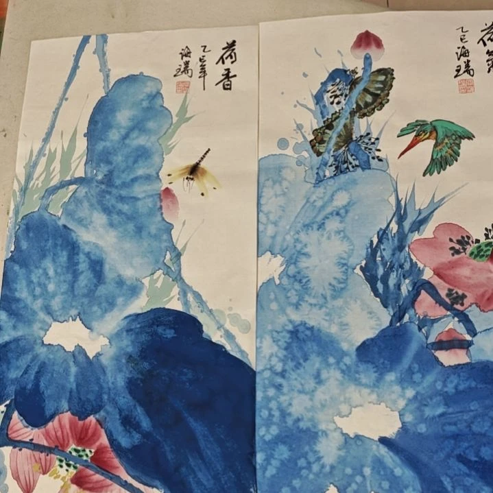 国画贾海瑞老师现场定制