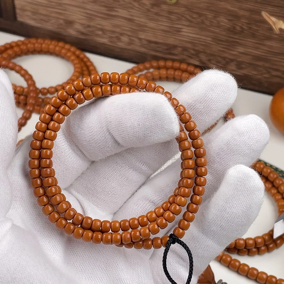 手串橄榄核老挝核核尖长串4.5福利