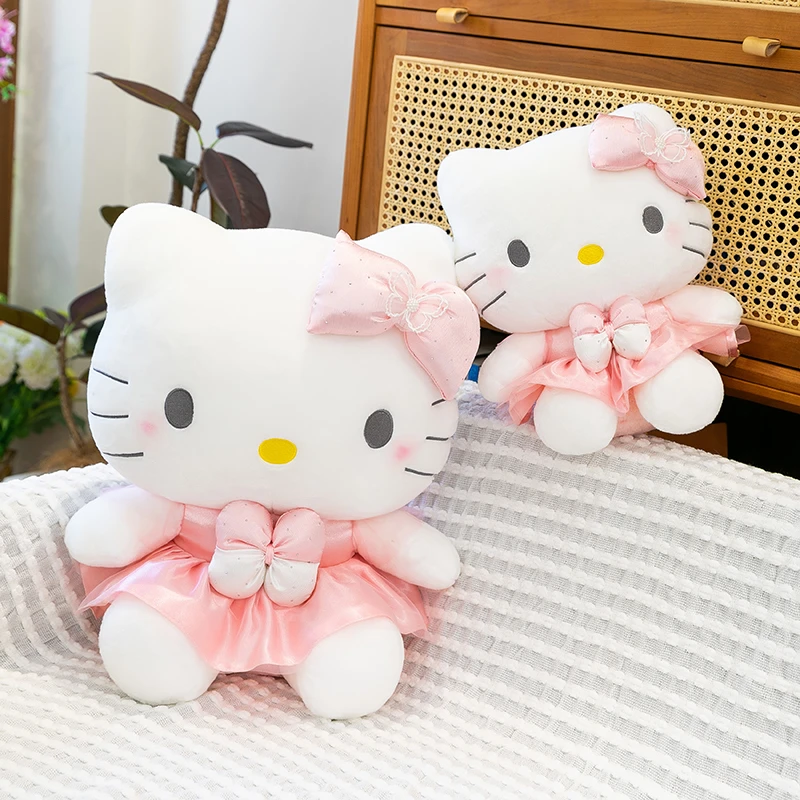 粉色裙子kt毛绒玩具可爱蝶舞绮梦毛绒玩偶可爱床头娃娃生日礼物女