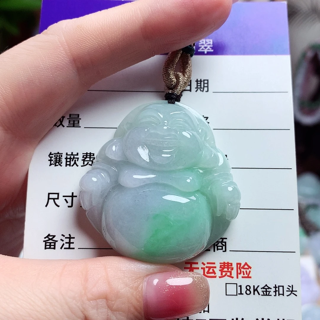 颈饰未镶嵌翡翠佛公37