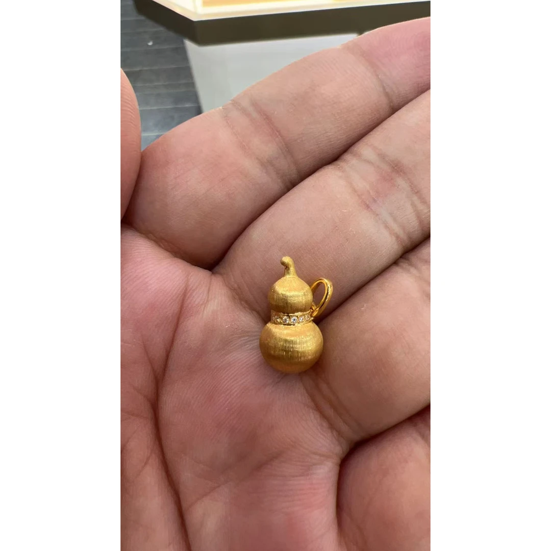 【阿乐专属】18K金葫芦小滴流