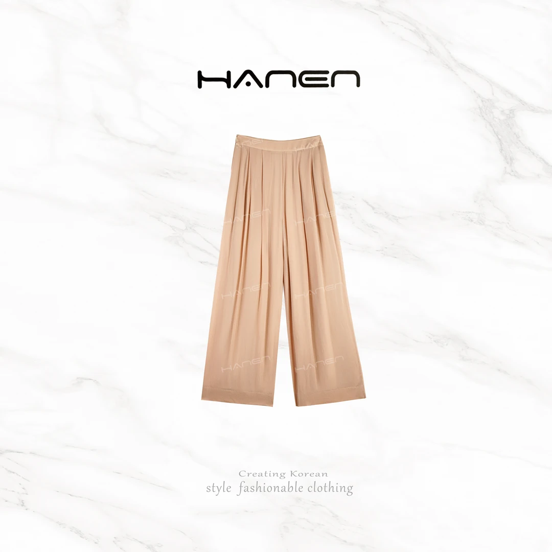 【QIANA】焦糖朗姆 纯色简约高级感休闲裤Qian211