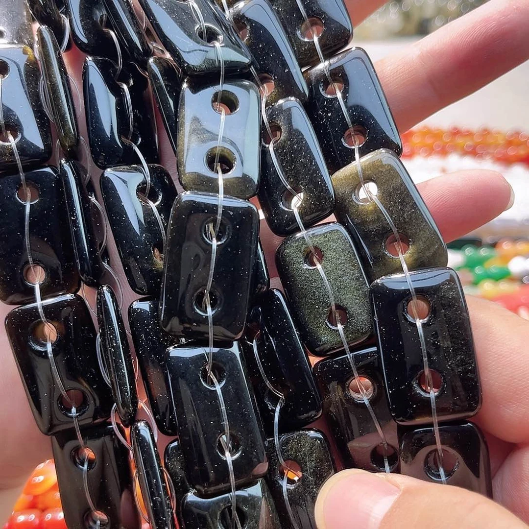 玛瑙/玉髓合金珠宝半成品金耀猪鼻子一条17x30mm