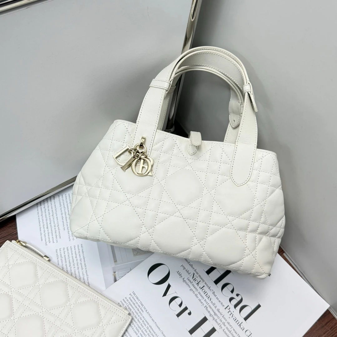 95新 DIOR/迪奥 Dior 白金 牛皮 toujours小号/665783527