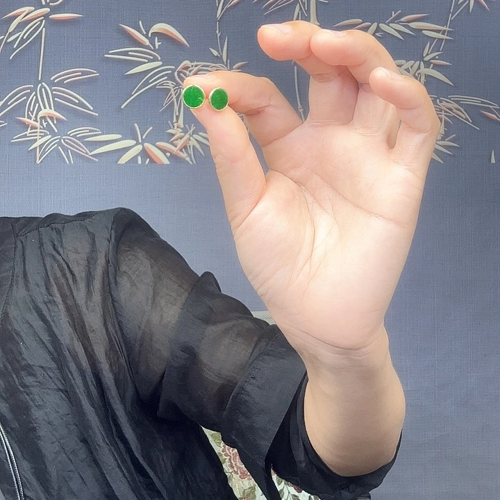翡翠银S925镶嵌吊坠(不含链)李*特价