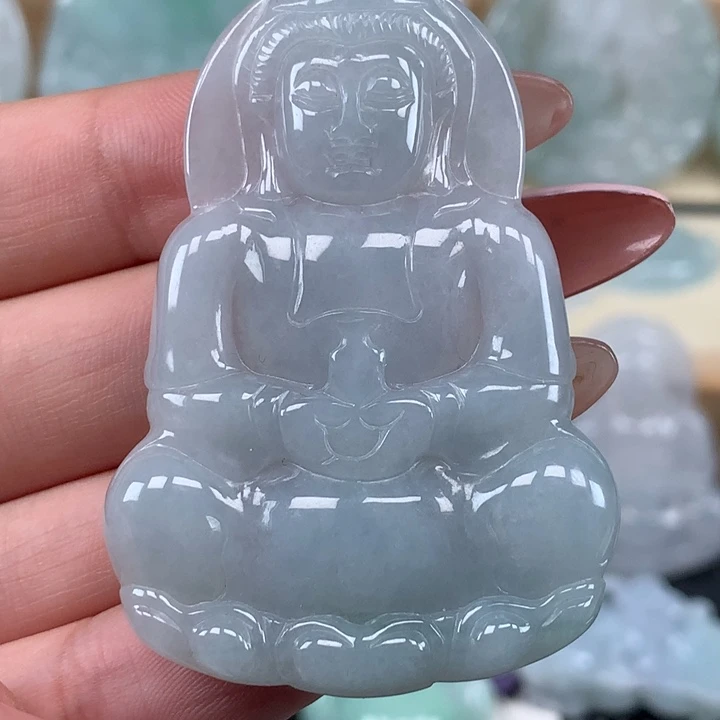 颈饰未镶嵌翡翠观音